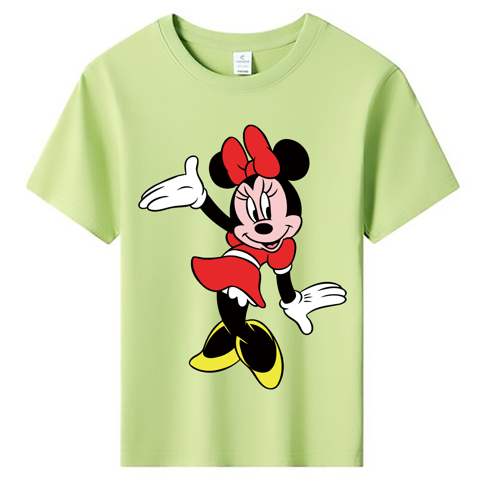 ミッキーマウス Mickey Mouse 綿100％キッズTシャツ（フロントプリント）